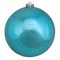 Northlight 6" Turquoise Blue Shatterproof Shiny Christmas Ball Ornament